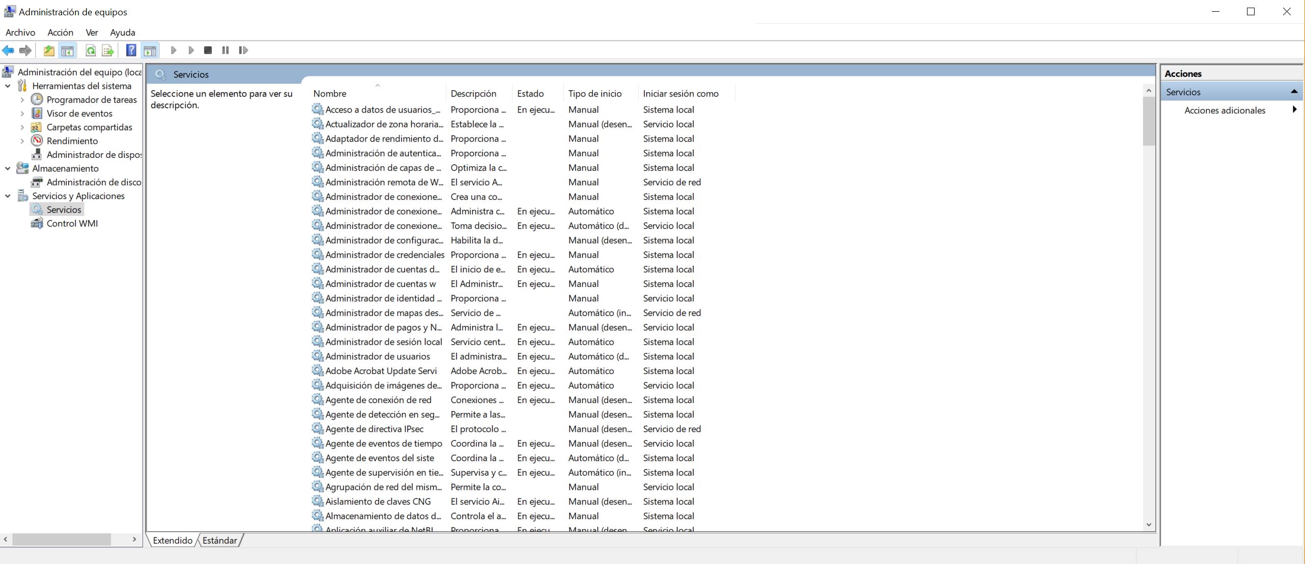 Servicios de Windows